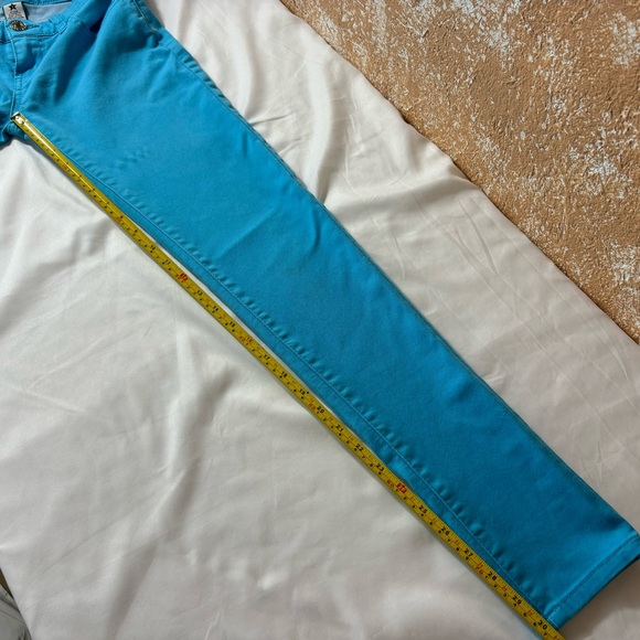 Celebrity Pink Jeans Low Rise Skinny Stretchy Comfort Pants Teal Size 1 Juniors - Picture 13 of 13